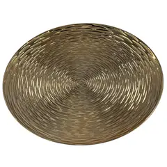 DEAR SANTA - Plato base relieve circulo dorado