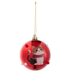 DEAR SANTA - Esfera Gato 8 cm Verde Huella de Amor