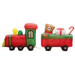 DEAR SANTA - Tren acrílico 29 cm 80 luces