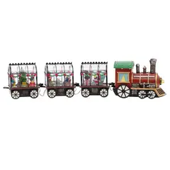 DEAR SANTA - Tren 3 vagones transparente iluminada
