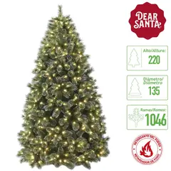 DEAR SANTA - Árbol 600 Led Calida 1046 Ramas 220 cm