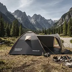 KLIMBER - Carpa Belledone 4 Personas Negro/Taupe