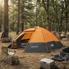 KLIMBER - Carpa Rupanco 8 Personas Naranjo/Negro