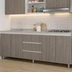 JUST HOME COLLECTION - Mueble de cocina base con cubierta 180 cm Vimo Positano