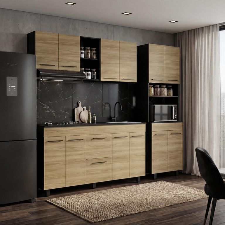 Mueble de cocina mural 150 cm Luna