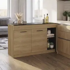 JUST HOME COLLECTION - Mueble de cocina barra isla 150 cm Luna