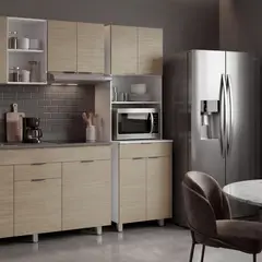 JUST HOME COLLECTION - Mueble de cocina torre microondas 60 cm Sicilia