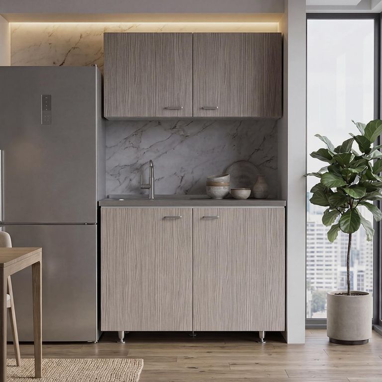 Mueble de cocina base con cubierta 100 cm Napoles