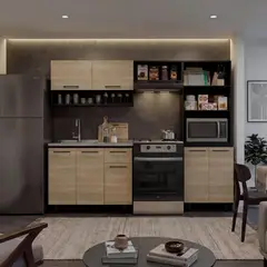 JUST HOME COLLECTION - Mueble de cocina completa 220 cm Macedonia