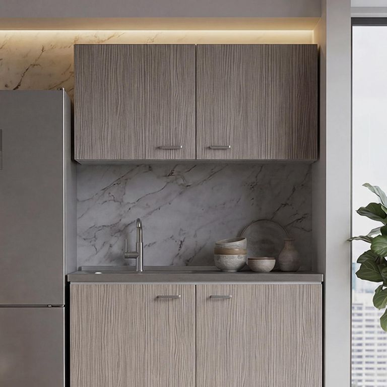 Mueble de cocina mural 100 cm Napoles