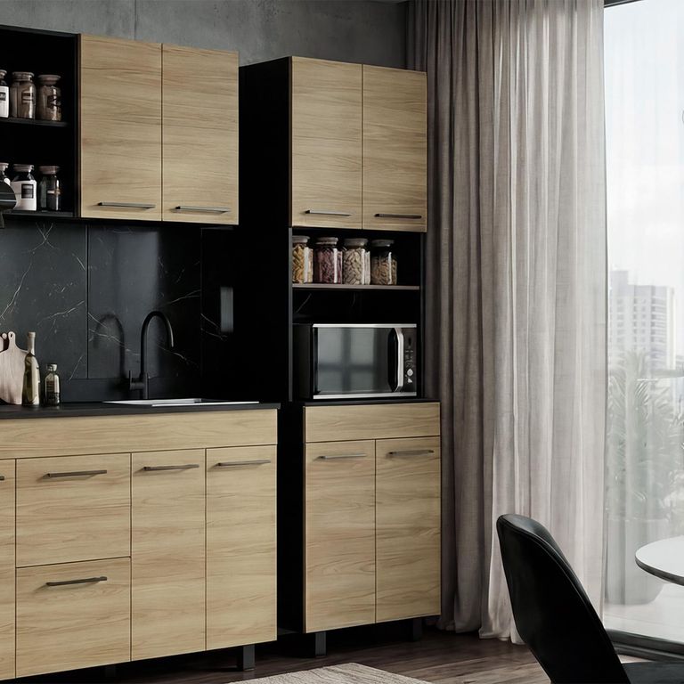 Mueble de cocina torre microondas 60 cm Luna