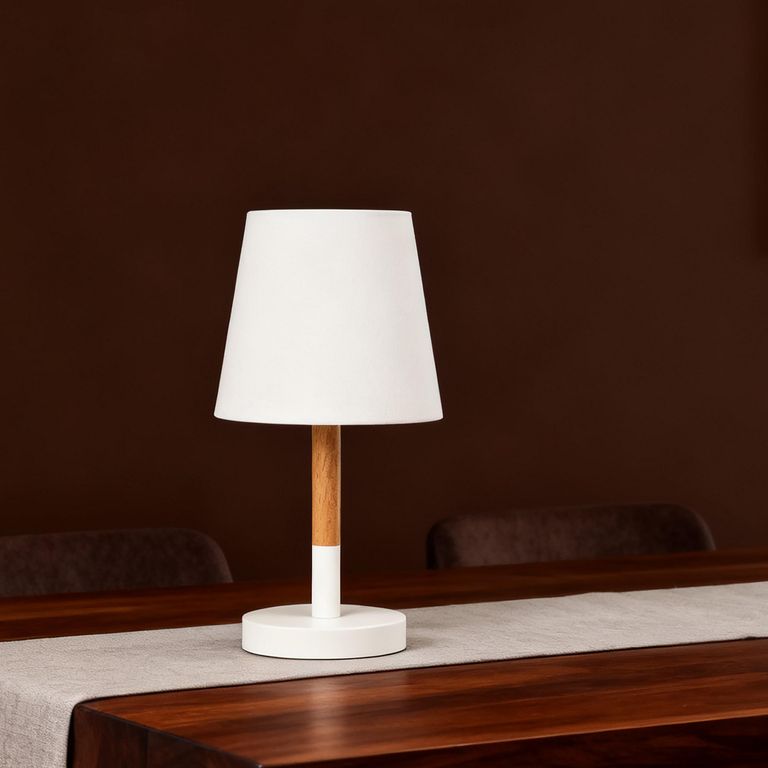 Lámpara de Mesa Equi blanca