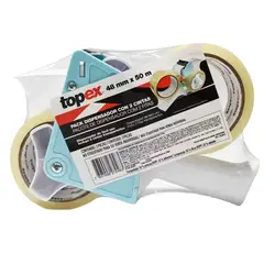 TOPEX - Pack Cintas Embalaje Con Dispensador 2 un