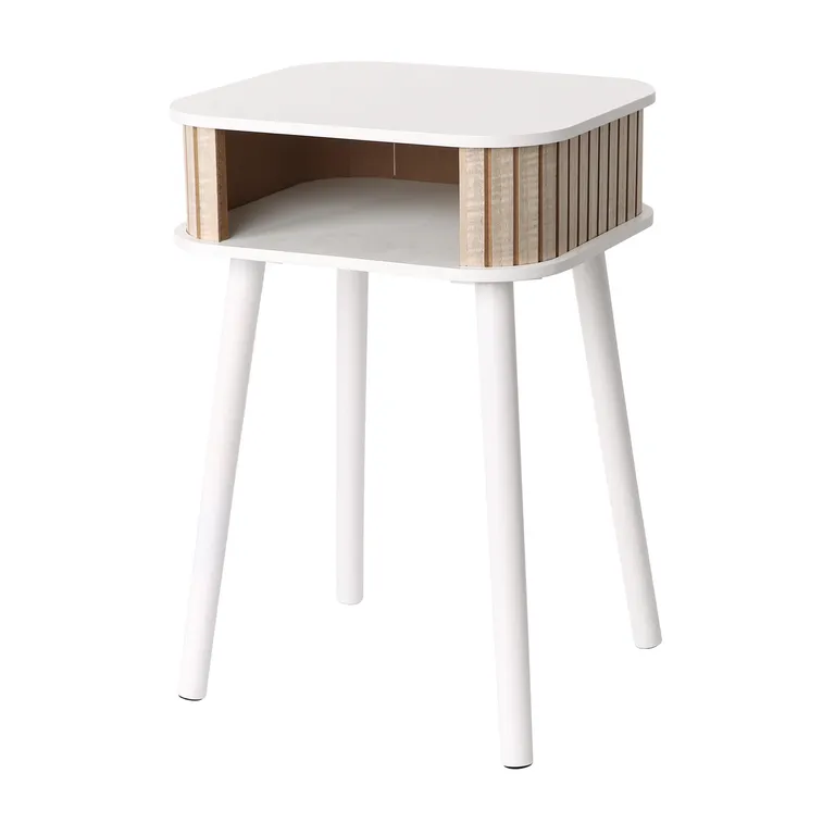 Mesa Lateral Bruges Blanco 34.5x30x49.5 cm