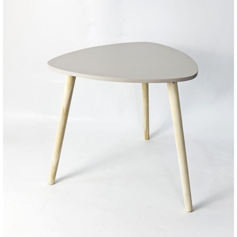 Mesa de Centro Triangulo Beige 48x48x46 cm