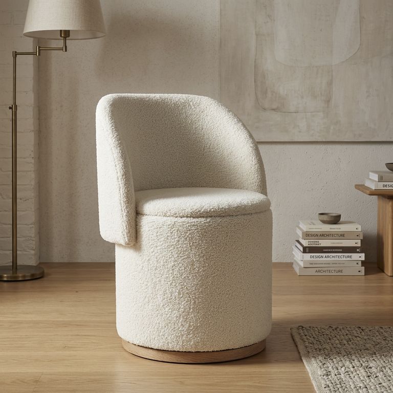 Silla 1 cuerpo Giratoria 50x70x48 cm Beige
