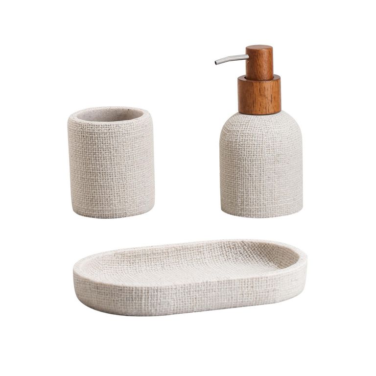 Set de 3 Accesorios Beige