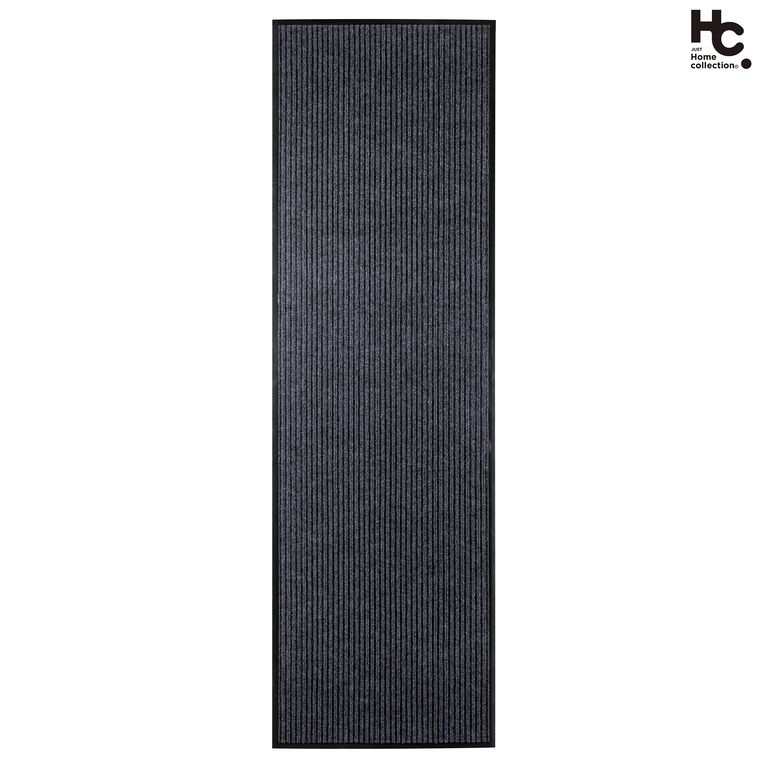 Alfombra Pasillo 60x200 cm Poliéster Gris
