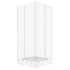 SENSI DACQUA - Cabina Recta 80x80x200 cm Blanco