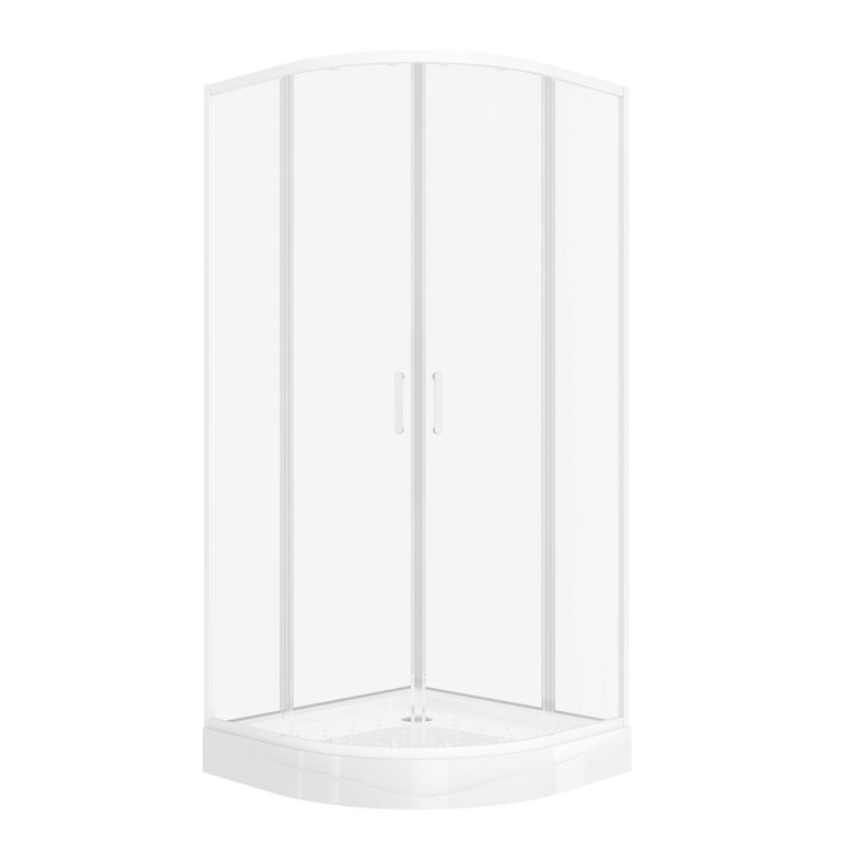 Cabina Curba 80x80x200 cm Blanco