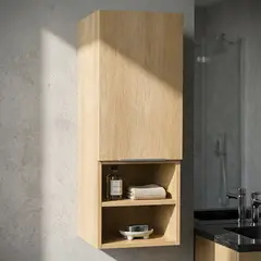 SENSI DACQUA - Mueble auxiliar gabinete de baño Roble Mila