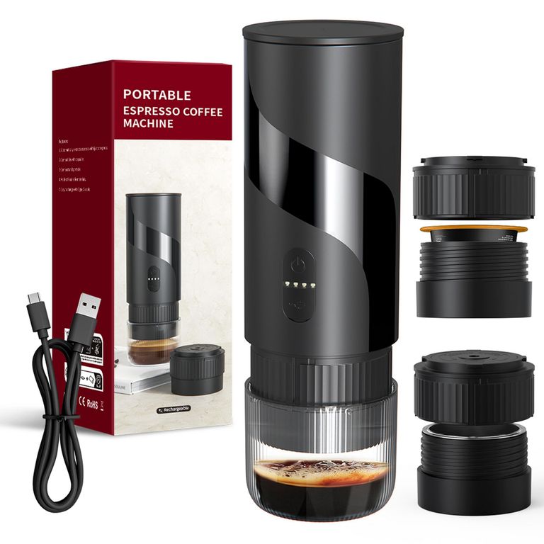 Mini Maquina Espresso 100 ml Negro