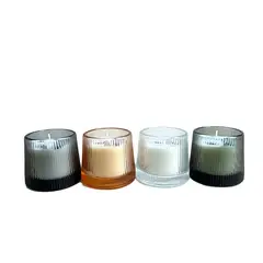 JUST HOME COLLECTION - Vela vidrio textura 7 cm aroma