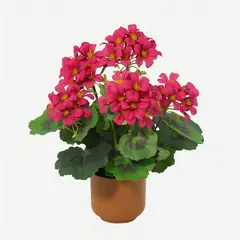 JUST HOME COLLECTION - PLANTA ARTIFICIAL BEGONIA AMARANTO 34 cm Amaranto