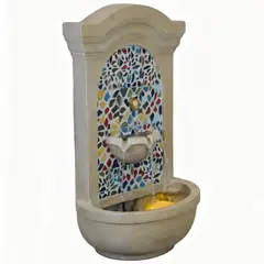 JUST HOME COLLECTION - FUENTE AGUA MOSAICO 42X27X75 Mosaic de Poliresina 75 cm