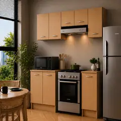 JUST HOME COLLECTION - Combo Cocina Lissa 1,5 m Roble