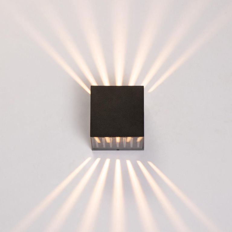 Aplique Led Carizo Negro Lc