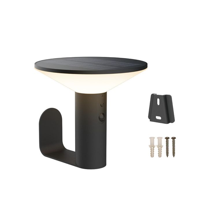 Aplique Solar recargable Blimo negro