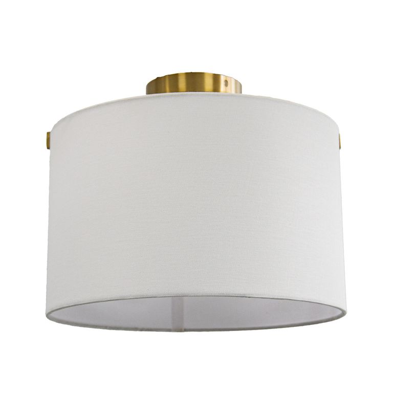Lampara techo Sligo 1l blanco/dorado