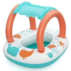 BESTWAY - Flotador inflable Bebe tipo bote Multicolor 78x61.5x56.5 cm