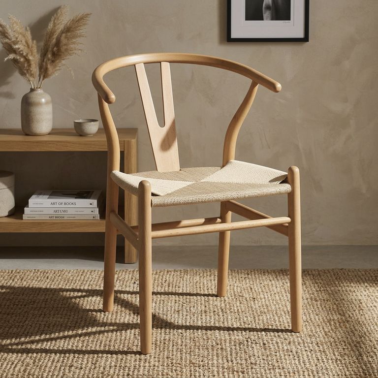 Silla Windsor Wishbone Madera 75.5x55x56.5 cm