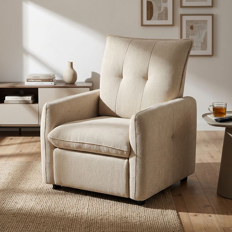 Sillón Reclinable Coslip Beige 76x87x95 cm
