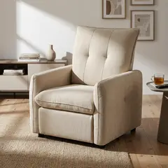 JUST HOME COLLECTION - Sillón Reclinable Coslip Beige 76x87x95 cm
