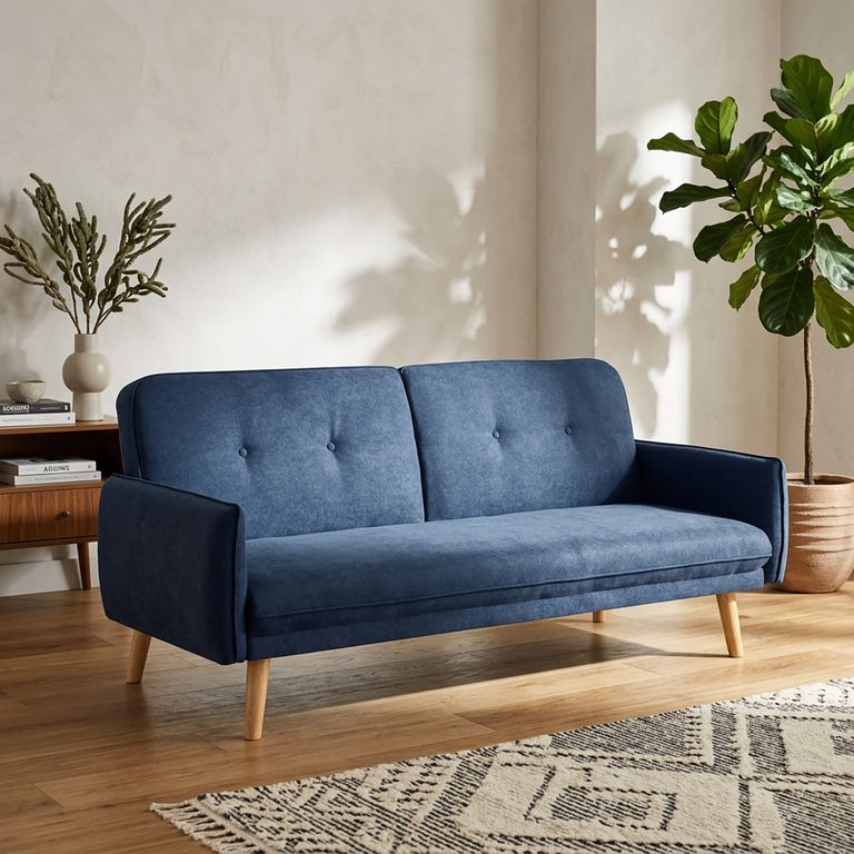 Futón Cama Serafin Azul 190x85x82 cm