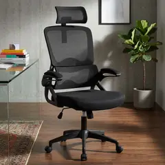 JUST HOME COLLECTION - Silla escritorio Ejecutiva Ergonómica Enzo Negro