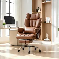 JUST HOME COLLECTION - Silla Escritorio PC Ergonómica Grato Café