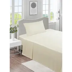 JUST HOME COLLECTION - Sabana Bambu 1.5 plazas 300 Hilos Beige