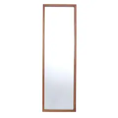 JUST HOME COLLECTION - Espejo Decorativo Forma Rectangular 50x160 cm Café Madera