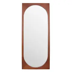 JUST HOME COLLECTION - Espejo Decorativo Forma Rectangular 76x182 cm Café Metal