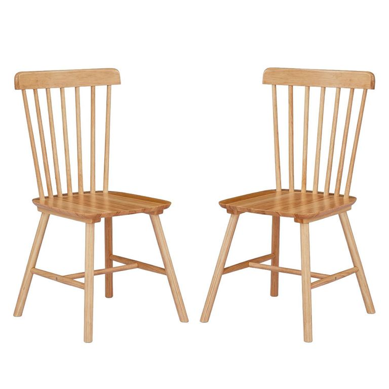 Set 2 Sillas Windsor Madera 88x45x46 cm