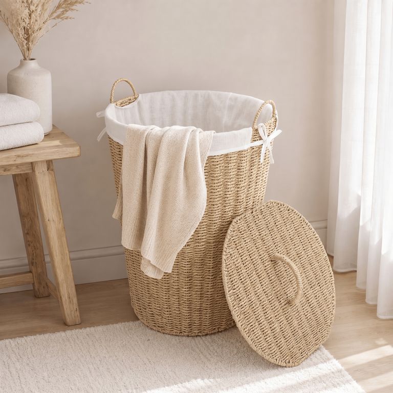 Cesto 40x53x40 cm 60 l Blanco