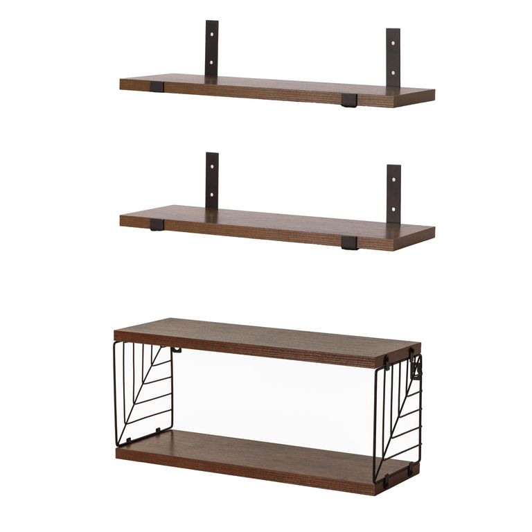 Set 3 repisas MDF Café