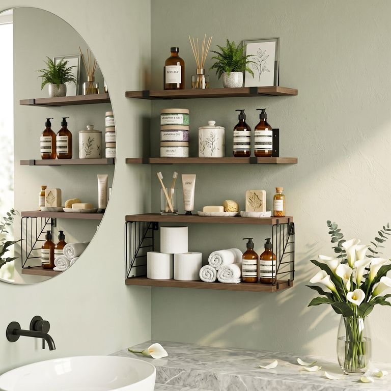 Set 3 repisas MDF Café