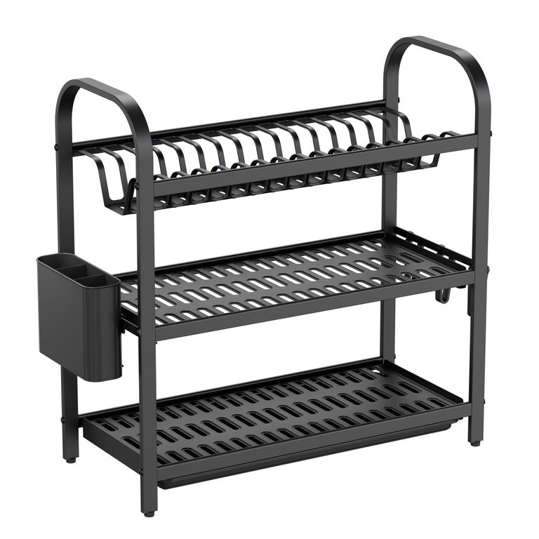 Secaplato 3 Niveles Aluminio Negro