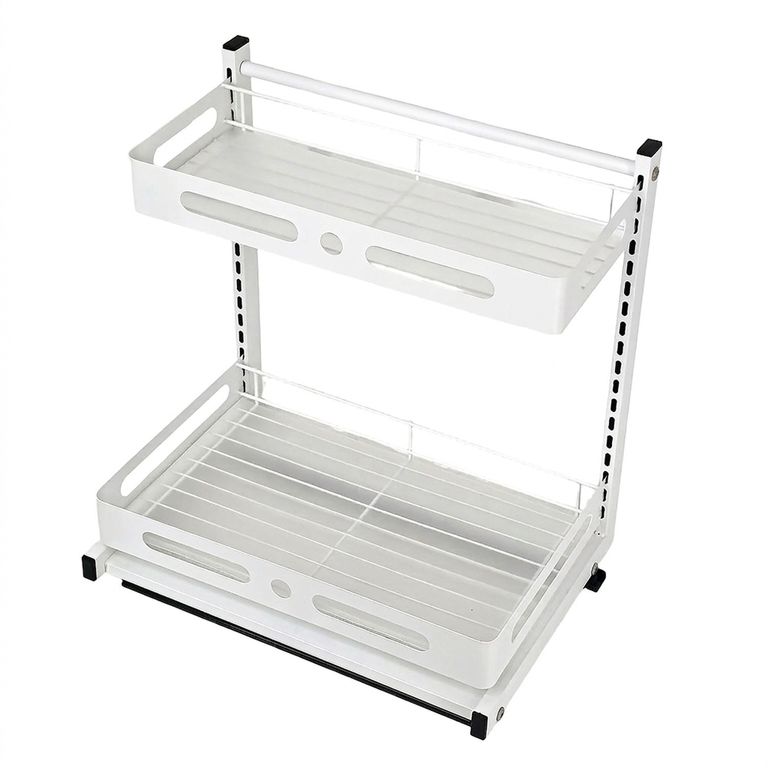 Organizador Bajo Lavaplatos Metal Blanco