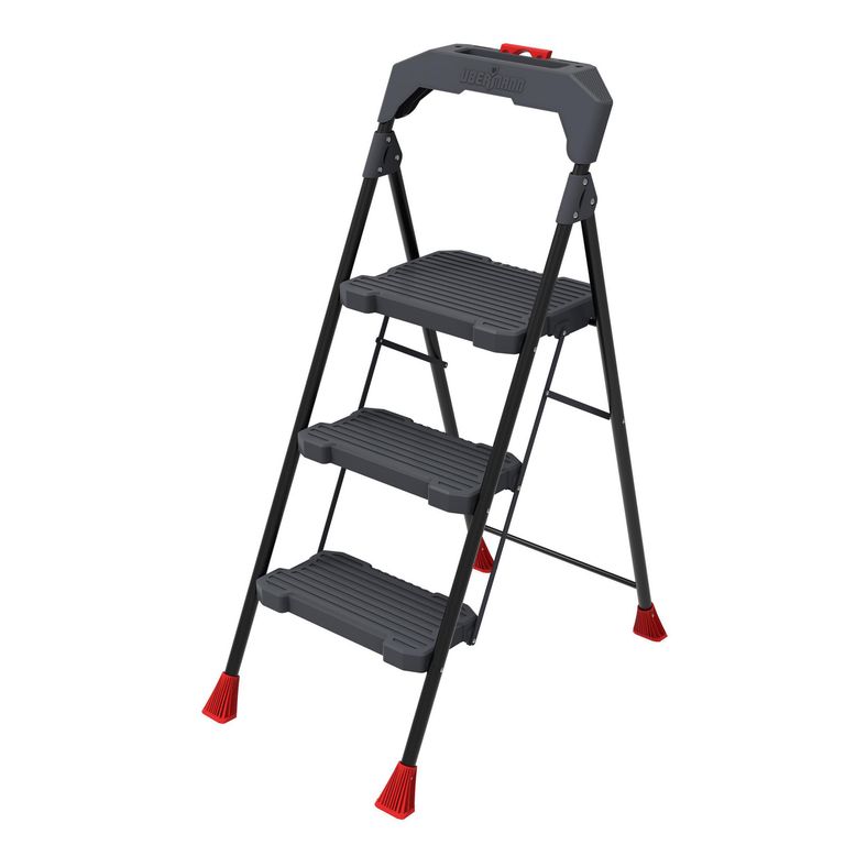 Escalera De tijera Acero 1.28 m 3 Peldaños
